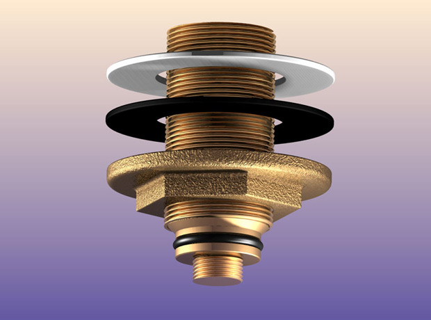 <b>Bolt and Washar</b><span><br /> Designed by <b>John Dodge</b> • Created in Ashlar-Vellum CAD & 3D Modeling Software</span>