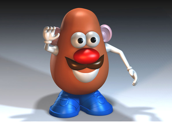 <b>Potato Head</b><span><br /> Designed by <b>Troy Starkey</b> • Created in <a href='/3d-modeling/3d-modeling-cobalt.html'>Cobalt CAD & 3D Modeling Software</a></span>