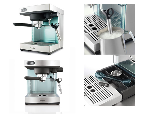 <b>Breville Espresso Maker</b><span><br /> Designed by <b>Cube Industrial Design</b> for <b>Breville</b> • Created in <a href='/3d-modeling/3d-modeling-cobalt.html'>Cobalt CAD & 3D Modeling Software</a> • <i>2006 Good Design Award Winner. 2007 Australian Design Award. Home Beautiful Products of the Year Awards. Red Dot Design Award</i></span>