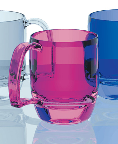 <b>Optima Mugs</b><span><br /> Designed by <b>Kevin Quigley</b> • Created in <a href='/3d-modeling/3d-modeling-cobalt.html'>Cobalt 3D Modeling Software</a></span>