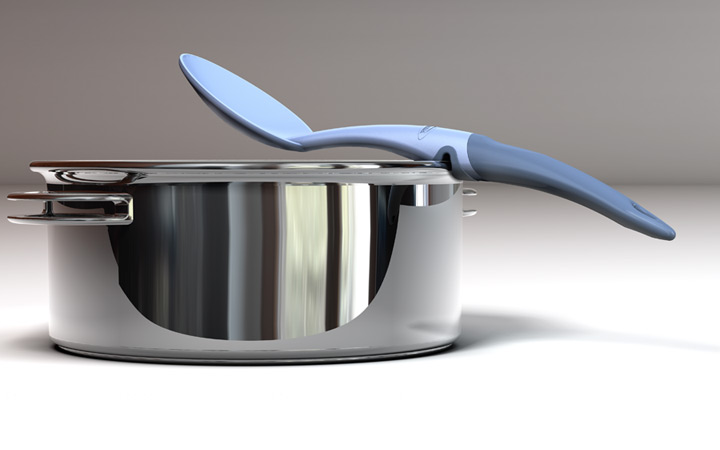 <b>Trudeau Utensil</b><span><br /> Designed by <b>Jean-François Jaques</b> of <b>Météore Design</b> • Created in <a href='/3d-modeling/3d-modeling-cobalt.html'>Cobalt CAD & 3D Modeling Software</a></span>